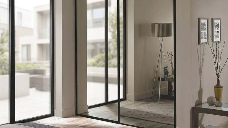 Fully framed sliding wardrobe doors