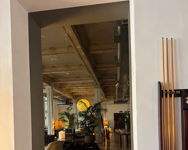 Bronze-tinted mirror with warm reflective finish