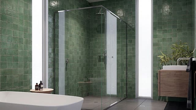 Semi-frameless shower screens