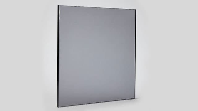 Tinted glass feature in a kitchen interior