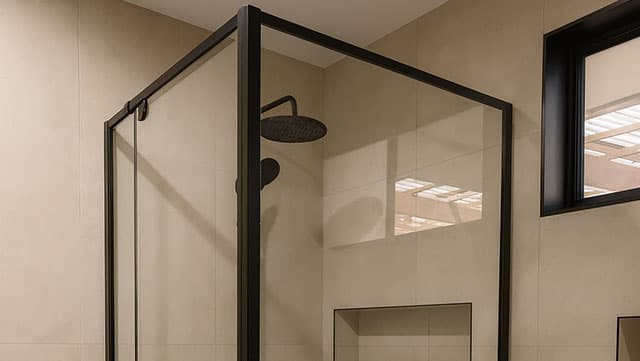 Semi-framed shower screens