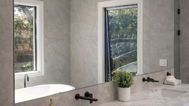 Framed mirror for vanity or hallway